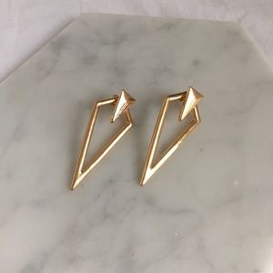 New✨Gold Geometric Triangle Earrings